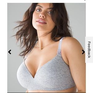 Soma wireless nursing bra (gray)